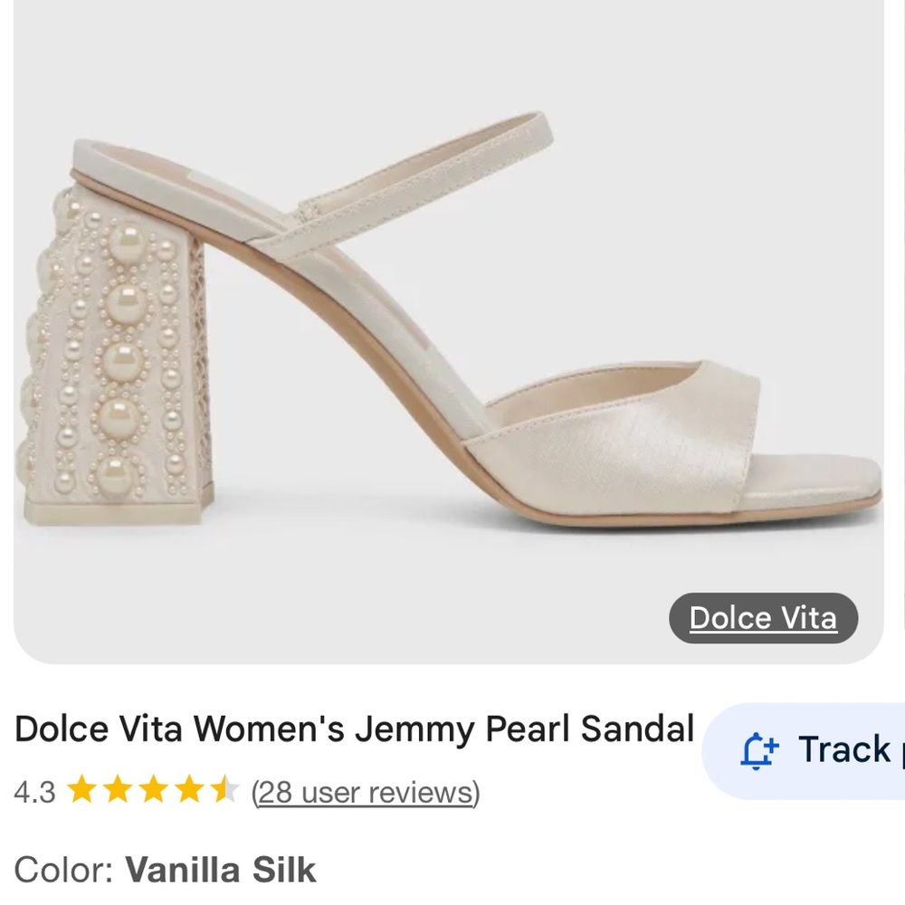 Brand New! Dolce Vita Jemmy Pearl - Vanilla Heel